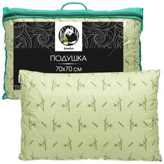 Подушка Бамбук в тике В, тик, 70х70 см