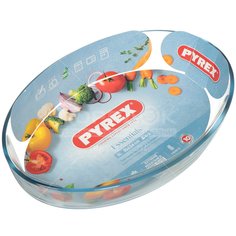 Форма для выпечки жаропрочная стеклянная Pyrex Smart cooking 346B000/5046 овальная, 35х24 см