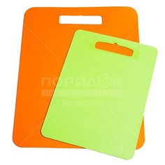 Набор досок разделочных пластиковых гибких Полимербыт Комфорт 2 шт, 21х29 см, 29х37 см