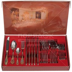 Набор столовых приборов, 24 предмета, Павловский завод им. Кирова Императорский М-12 ЛНТП МГ