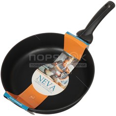 Сковорода с антипригарным покрытием Neva Black N128 без крышки, 28 см