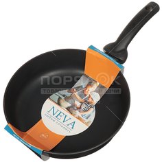 Сковорода с антипригарным покрытием Neva Черная N126 без крышки, 26 см