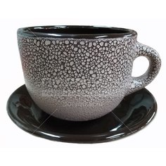 Чайная пара из керамики Мрамор МРМ00000813, 500 мл