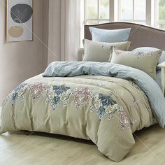 Постельное белье Karteks евро сатин (простыня 230х250 см, 2 наволочки 70х70 см, 2 наволочки 50х70 см, пододеяльник 200х220 см) КВ446