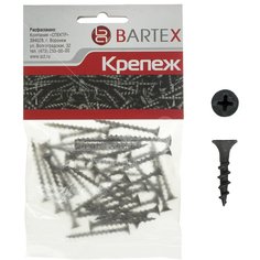 Саморез по дереву и гипсокартону Bartex 50 шт, 3.5х16 мм