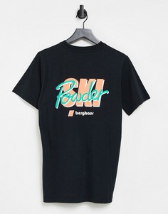 Черная футболка с надписью "Powder Ski" Berghaus-Черный цвет