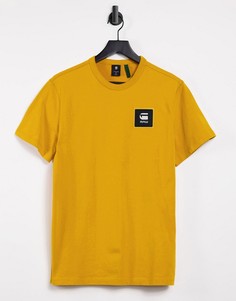 Желтая футболка с нашивкой-логотипом G-Star-Желтый
