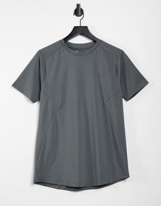 Длинная обтягивающая спортивная футболка ASOS 4505-Серый
