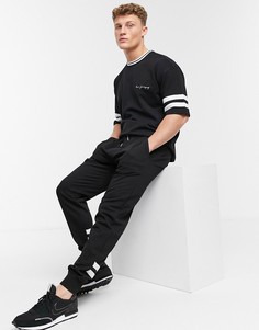Черные джоггеры с полосками от комплекта New Look-Черный цвет