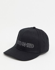 Бейсболка черного цвета Consigned-Черный цвет