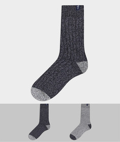 Толстые серые носки с темно-синими элементами Pepe Jeans-Серый