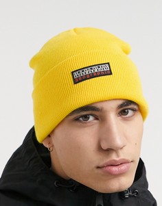 Желтая шапка-бини Napapijri Faro-Желтый