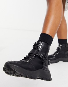 Черные походные ботинки в спортивном стиле ASOS DESIGN Anderson-Черный цвет