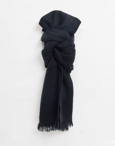 Черный легкий шарф ASOS DESIGN-Черный цвет