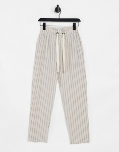 Широкие брюки в тонкую полоску Native Youth-Темно-синий