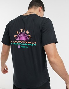 Черная футболка Berghaus Alpine Horizon-Черный цвет