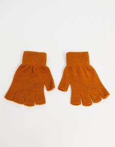 Перчатки без пальцев тыквенного цвета SVNX-Оранжевый цвет