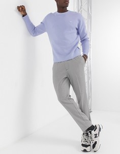 Серые строгие брюки с мелким узором «гусиная лапка» New Look-Серый