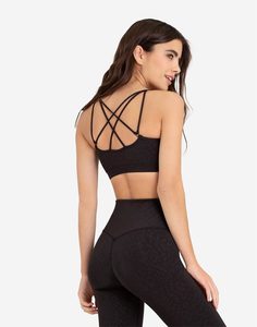 Чёрные спортивные леггинсы Gloria Jeans