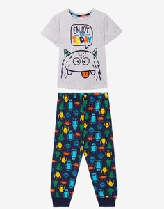Пижама с принтом «Монстрики» для мальчика Gloria Jeans