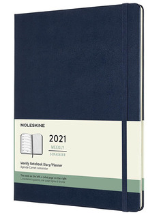 Ежедневник Moleskine Classic Wknt XL 190х250mm 72 листа Sapphire Blue DHB2012WN4