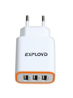 Зарядное устройство Exployd Sonder 3xUSB 4.1A White EX-Z-771