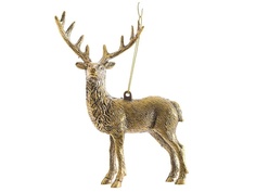 Елочная игрушка Kaemingk Лесной олень 15cm 515201/166975