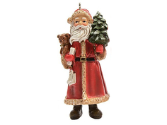 Елочная игрушка Kaemingk Счастливый Санта №1 4.5x4x10cm 152987 / 534630-1