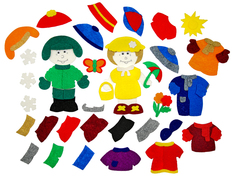 Настольная игра Учитель Одежда с игровым полем ИТМ-547