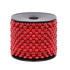 Гирлянда из бусинок Kaemingk 10 м красная