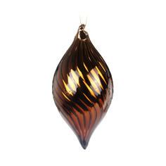 Украшение Shishi ny Drop коричнево-золотое 12 см