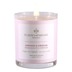 Ароматическая свеча Plantes et Parfums Гранат и гибискус 180 г
