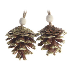 Шишки декоративные Kaemingk 2 шт 7 см