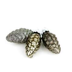 Шишки декоративные на елку Kaemingk 6 см 3 шт