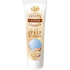 Сахарная помадка Домашняя кухня голубая 120 г