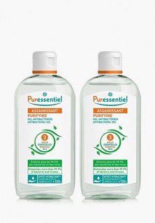 Набор для ухода за руками Puressentiel Очищающий антибактериальный гель 3 эфирных масла 250 млх2шт.
