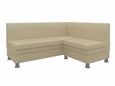 Диван кухонный угловой Уют правый Экокожа Бежевый Bravo