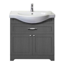 Тумба напольная Sanita Luxe Classiс 80-20 82x80x43 см графитовая