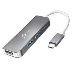 Разветвитель для компьютера j5create USB-C HDMI и USB Type-A 3.0 PD (JCD371)