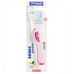 Электрическая зубная щетка Trisa Sonicpower Battery 685860-Pink