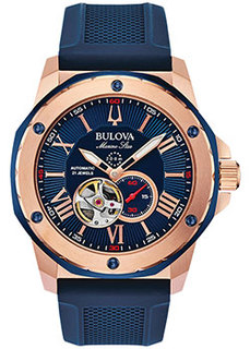 Японские наручные мужские часы Bulova 98A227. Коллекция Marine Star