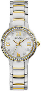 Японские наручные женские часы Bulova 98L271. Коллекция Crystal Ladies