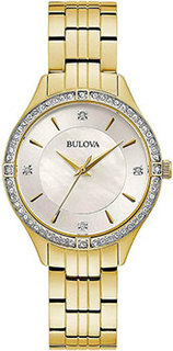 Японские наручные женские часы Bulova 98L274. Коллекция Crystal Ladies