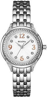 Японские наручные женские часы Bulova 96L212. Коллекция Crystal Ladies