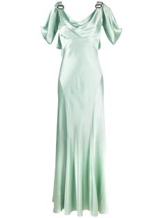 Alberta Ferretti платье с драпировкой