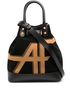 Alberta Ferretti сумка-ведро с логотипом AF