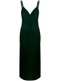 Alberta Ferretti бархатное платье миди