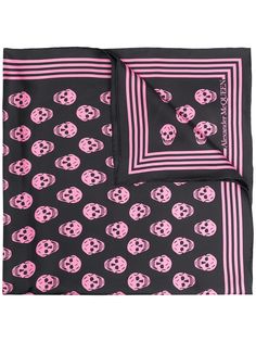 Alexander McQueen платок с узором Skull