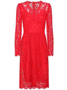 Dolce & Gabbana платье из цветочного кружева