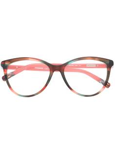 MISSONI EYEWEAR очки в оправе кошачий глаз с узором